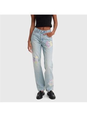 Levi's 501 150th Anniversary Edition Flower Patchwork size 24